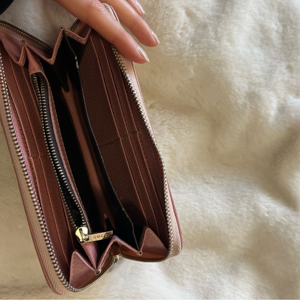 Gucci Beige and pink wallet - Picture 6 of 8